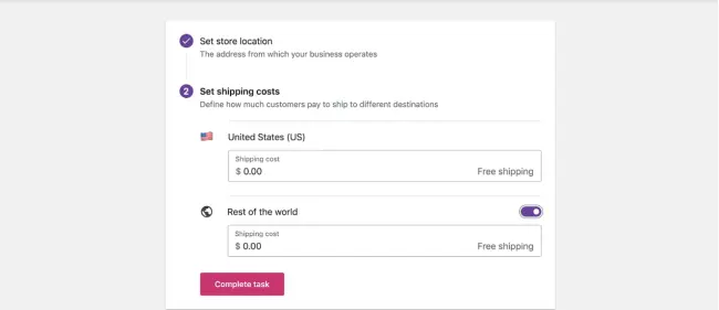 Shipping Settings