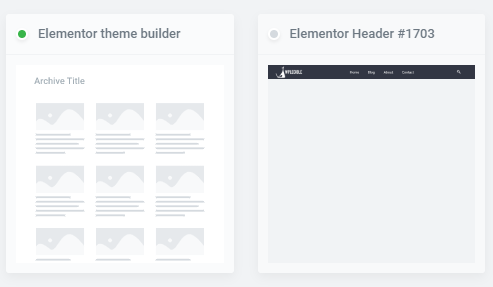 Elementor Theme Builder