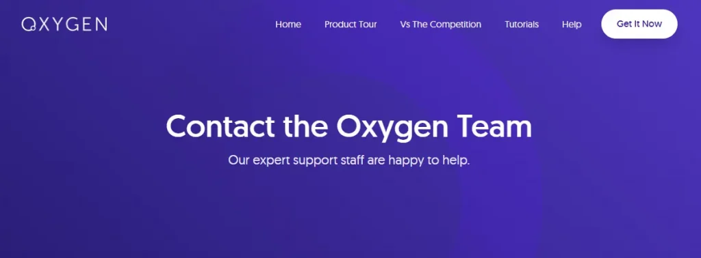 oxygen support