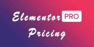 Elementor Pro Pricing