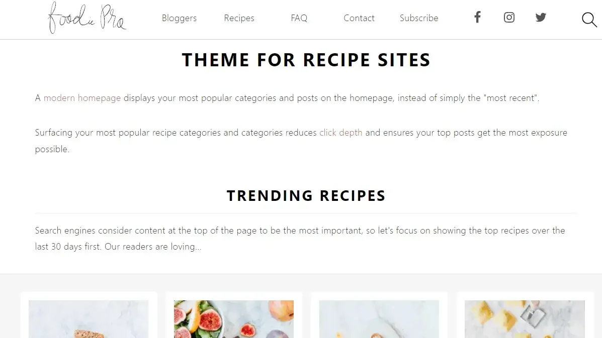 Foodie Pro WordPress Theme