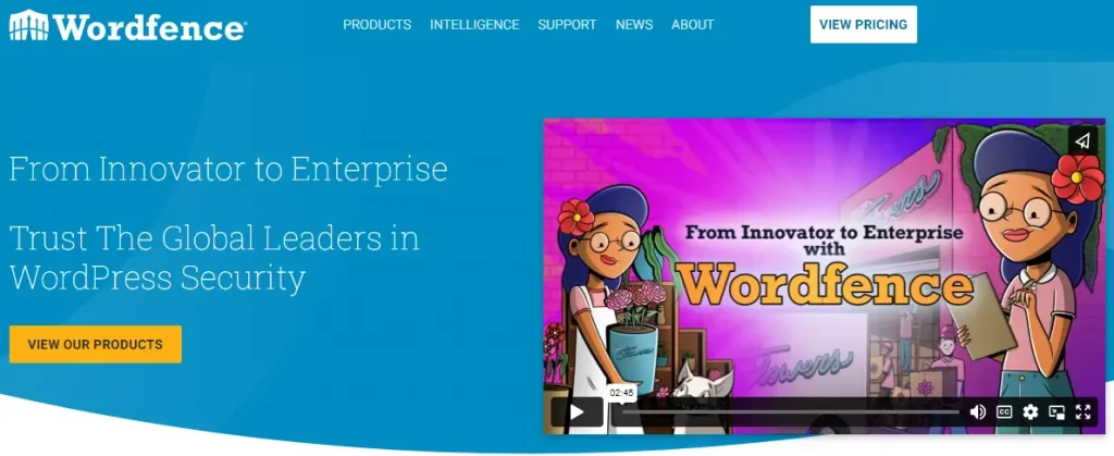 Wordfence Homepage